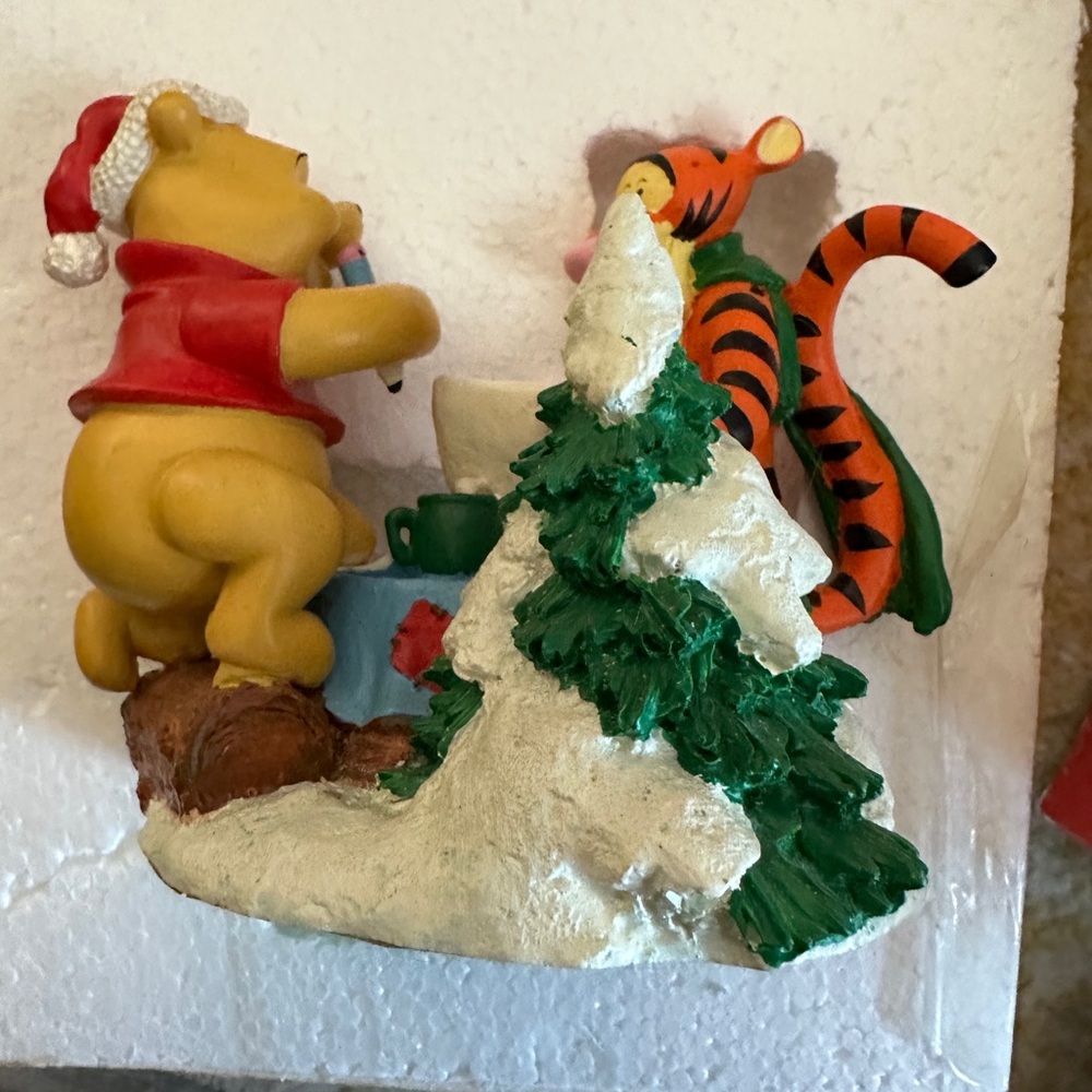 Disney Holiday Decor with Pooh and Tigger - Red, Green, Orange